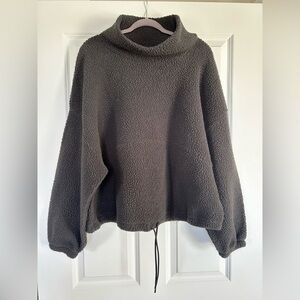 Cozy Black Fleece Sweater